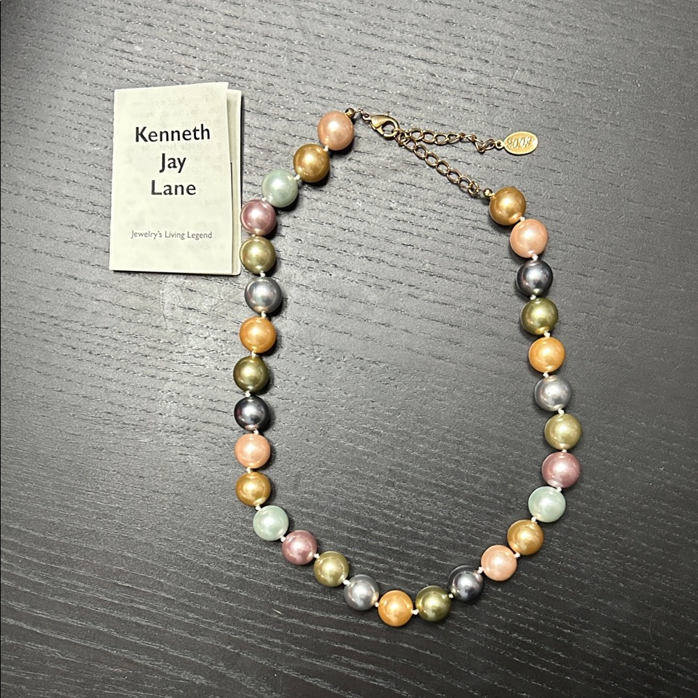 Kenneth Jay Lane 2009 Inaugural simulated Pearl Necklace